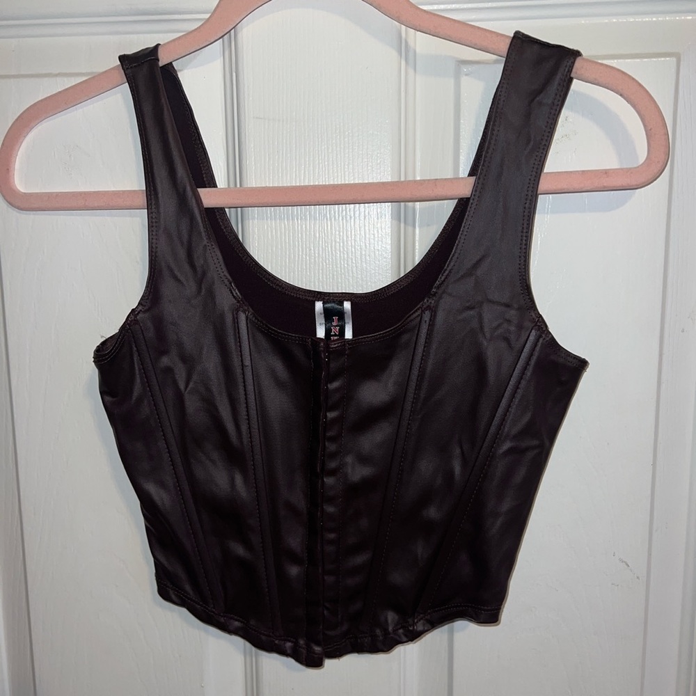 - dark purple corset top 
- size: medium 
- from mystique boutique